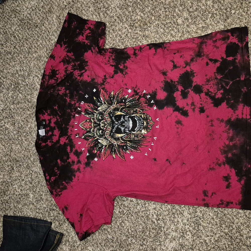 Red and Black Graphic T-Shirt